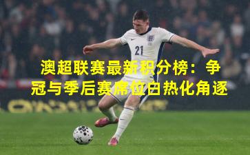 澳超联赛最新积分榜：争冠与季后赛席位白热化角逐